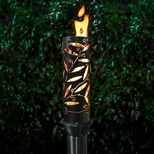 The Outdoor Plus - Havana Original TOP Torch & Post Complete - Stainless Steel - Natural Gas-United Backyard