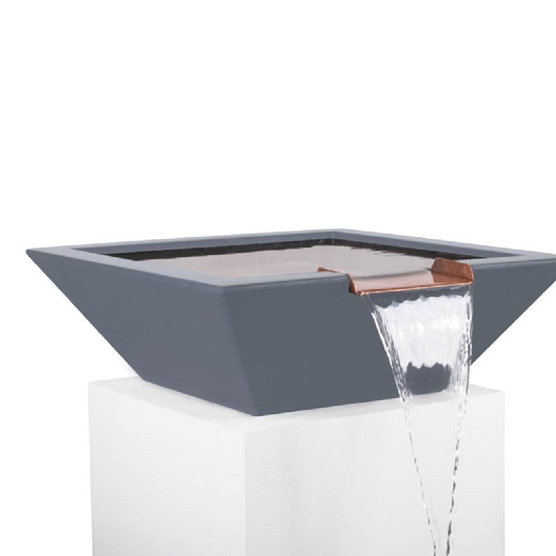 The Outdoor Plus - Maya 30 Inch Concrete Water Bowl, Limestone-United Backyard