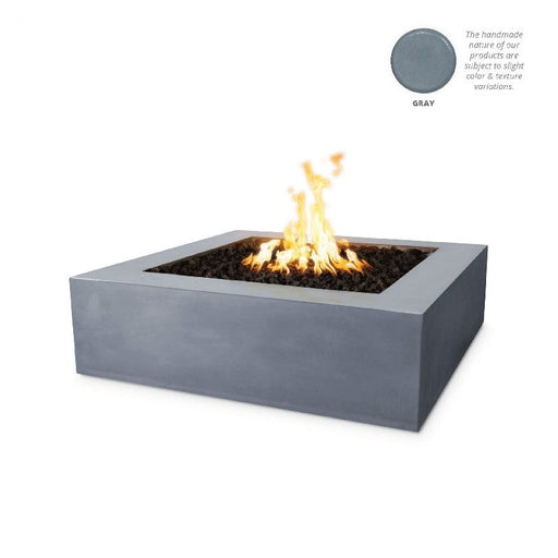 The Outdoor Plus - Quad 42 Inch Concrete Match Lit Fire Pit, Black, Liquid Propane Gas-United Backyard