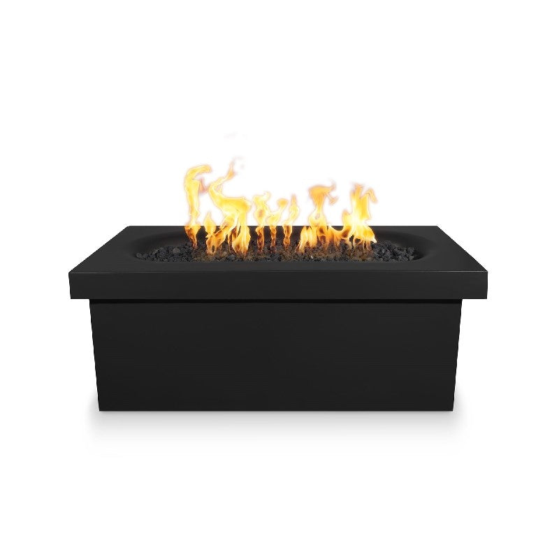 The Outdoor Plus - Ramona 60 Inch Concrete Match Lit Fire Table, Natural Gray, Liquid Propane Gas-United Backyard