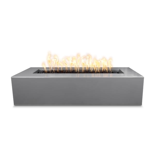 The Outdoor Plus - Regal 48" Concrete Electronic Fire Pit, Natural Gas - Natural Gray-United Backyard