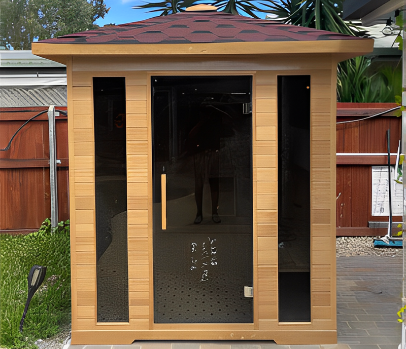 SaunaLume™ 3–4 Person Steam Sauna Room – Luxury Home &amp; Villa Retreat