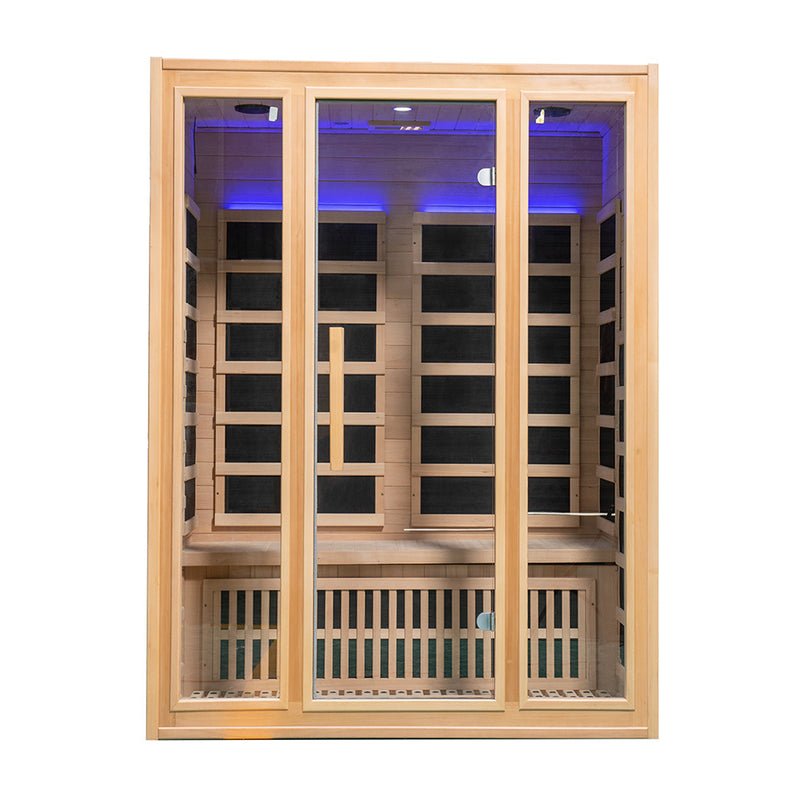 SaunaLume™ 3-Person Low-EMF Infrared Sauna Room – Compact Home Wellness Retreat