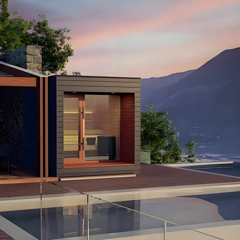 SaunaLume™ Outdoor Integrated Steam &amp; Shower Retreat – Luxury Spa Experience