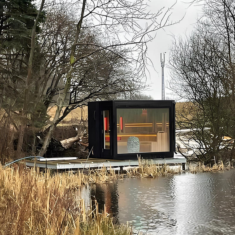 SaunaLume™ Outdoor Integrated Steam &amp; Shower Retreat – Luxury Spa Experience