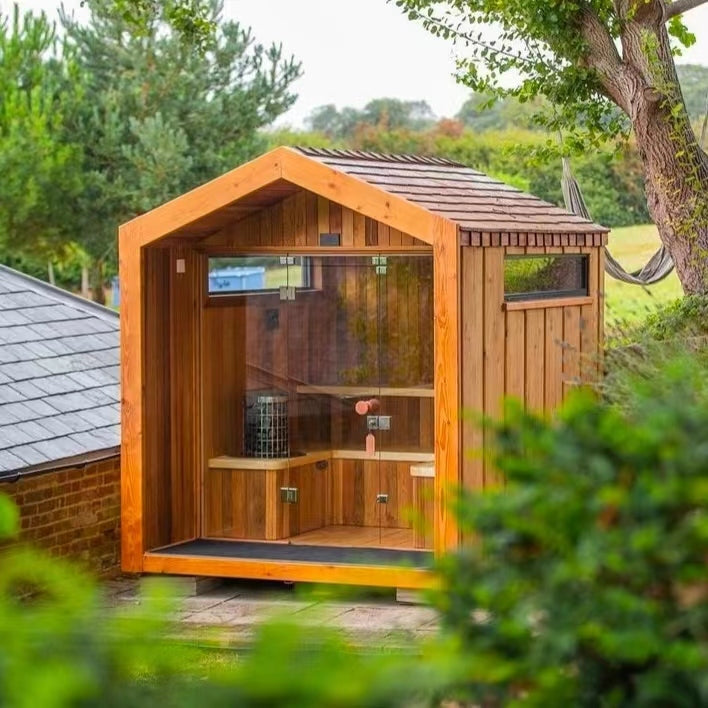 SaunaLume™ 3–4 Person Steam Sauna Room – Luxury Home &amp; Villa Retreat