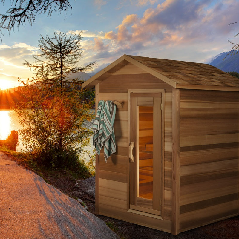 SaunaLume™ 3–4 Person Steam Sauna Room – Luxury Home &amp; Villa Retreat