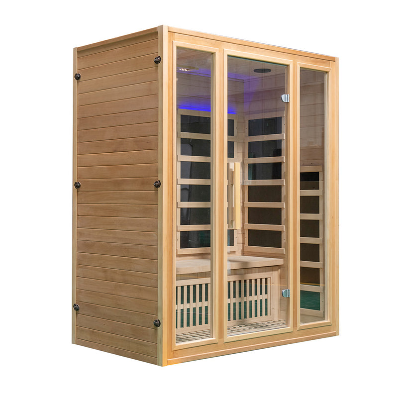 SaunaLume™ 3-Person Low-EMF Infrared Sauna Room – Compact Home Wellness Retreat